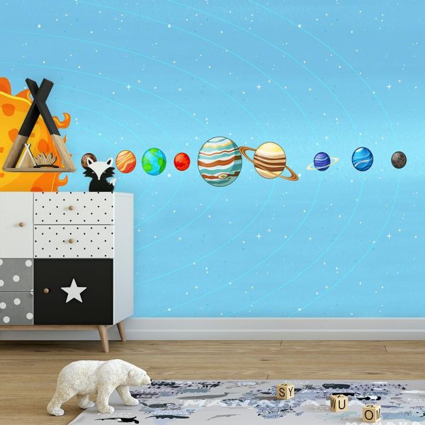 Tapeta dla dzieci z planetkami