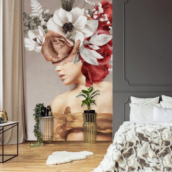 Tapeta z kobietą do sypialni