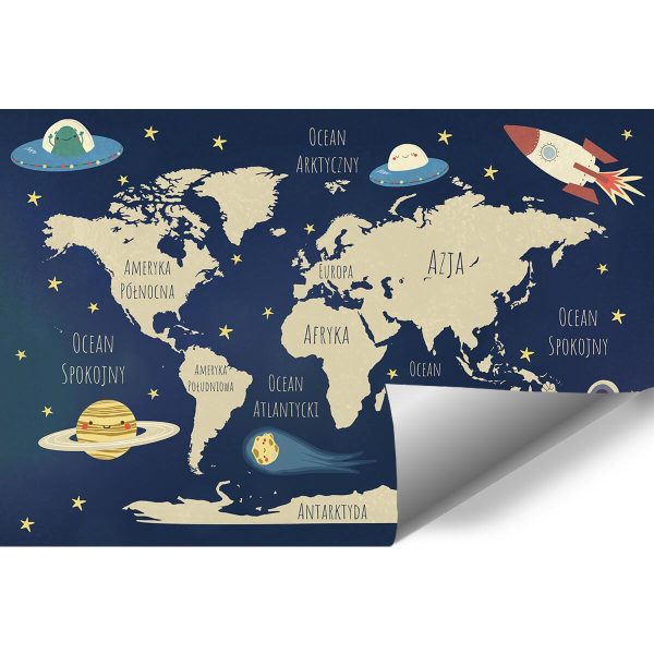 Tapeta z kontynentami