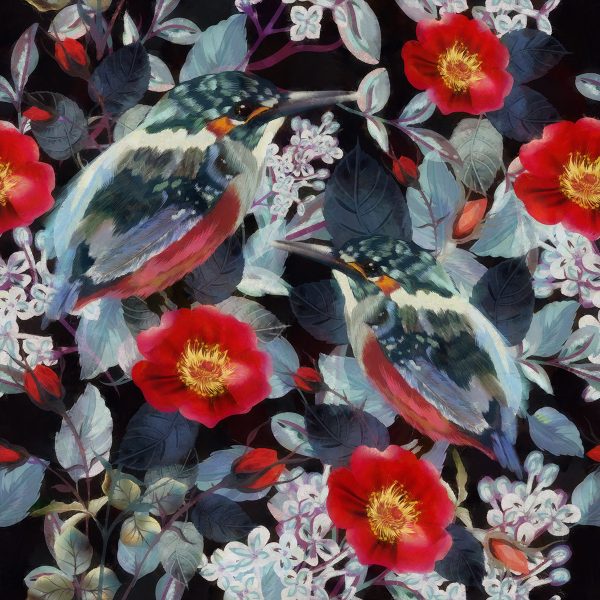 Tapeta z zimorodkiem