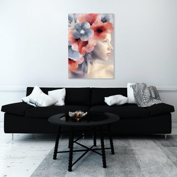 Obraz dziewczyna za mgłą