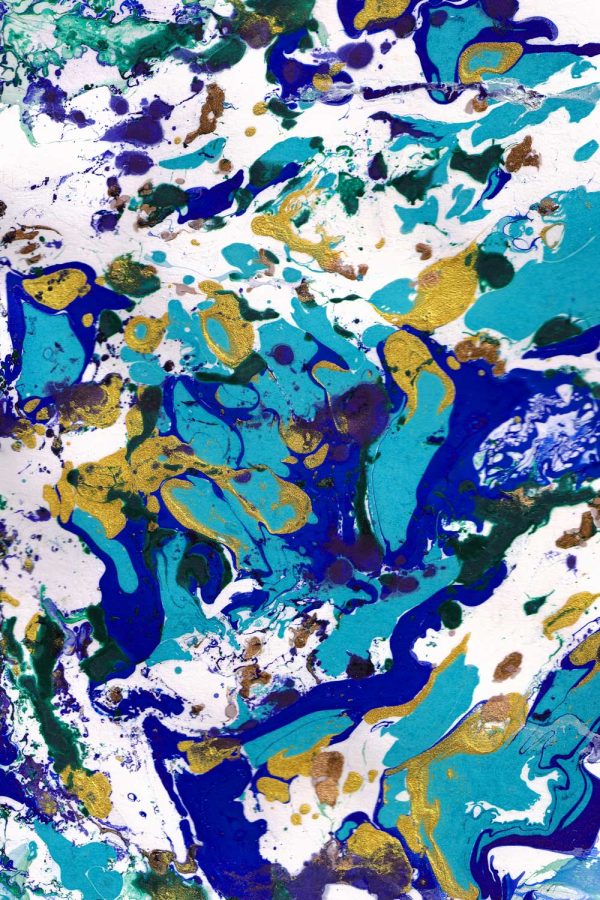 Obraz z abstrakcją w pionie