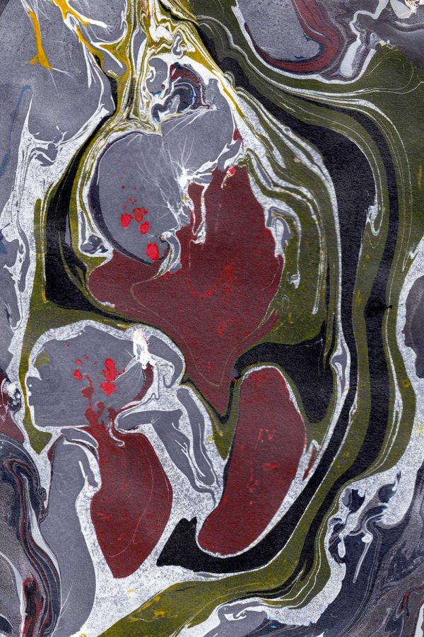 Obraz z brunatną abstrakcją