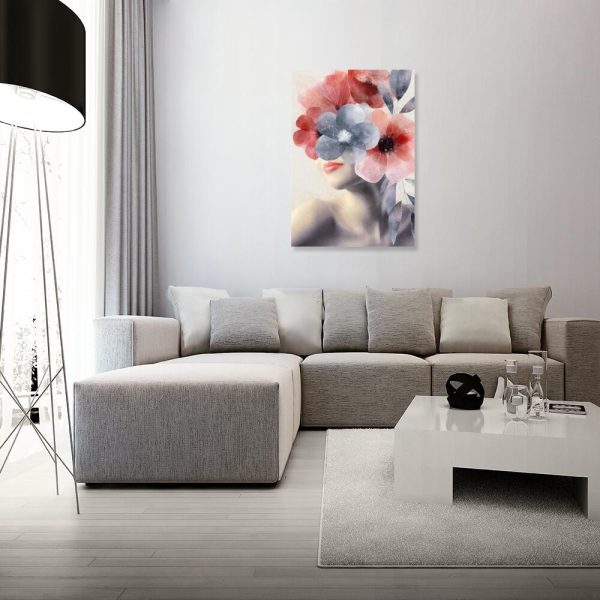 Obraz z kwiatowym stroikiem