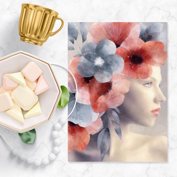 Plakat pionowy z motywem dziewczyny