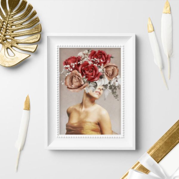 Plakat z człowiekiem