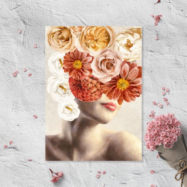 Plakat z kobietą do przedpokoju