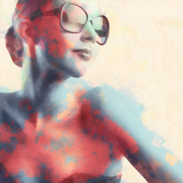 Tapeta z fantazyjnym portretem kobiety