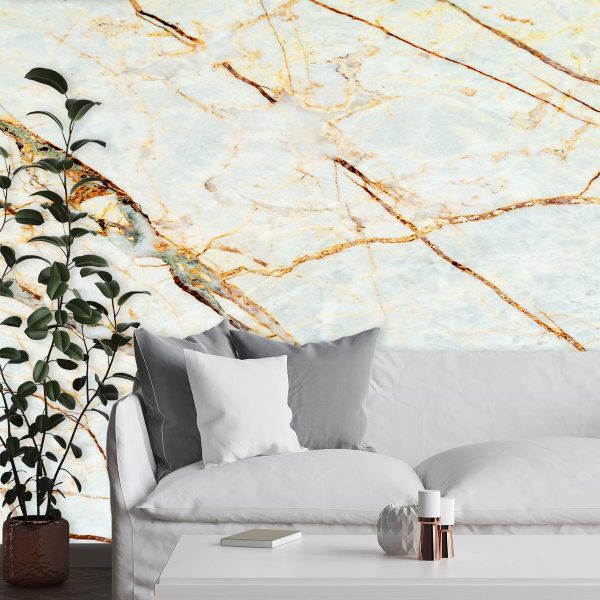 Tapeta z miedzianymi ornamentami