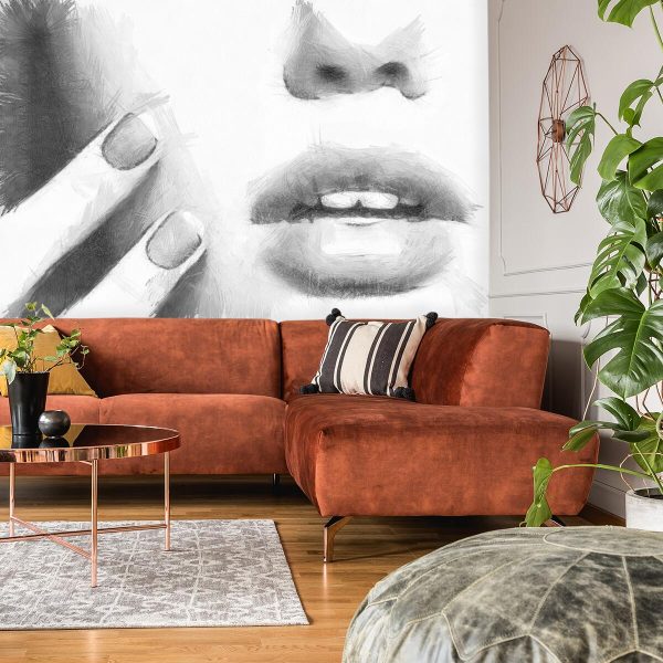 Tapeta z motywem twarzy