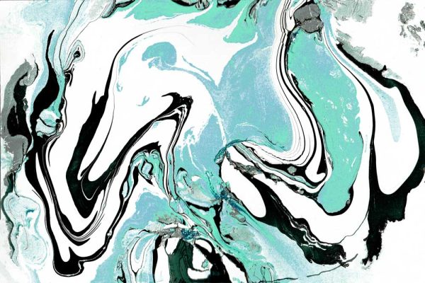 Abstrakcyjny obraz w kolorze mięty