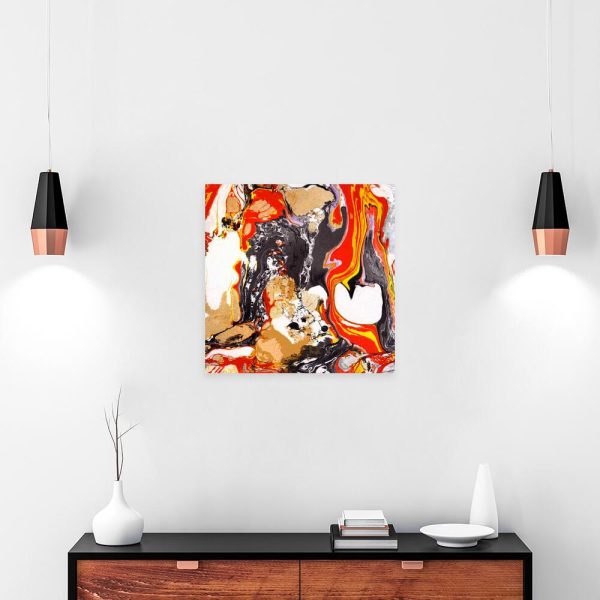 Kolorowe plamy na obrazie