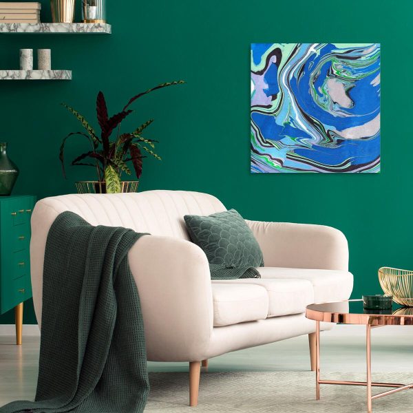 Kwadratowy obraz z abstrakcją