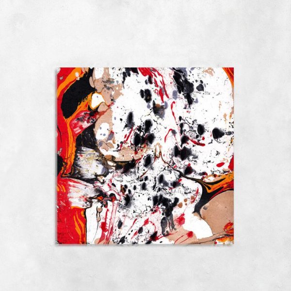 Obraz abstrakcja w czerwieni