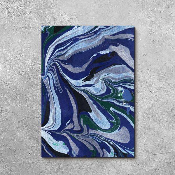 Obraz z niebieską abstrakcją