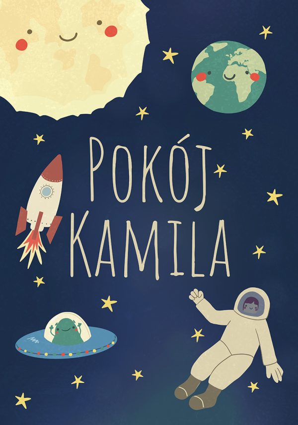 Plakat spersonalizowany - pokój Kamila