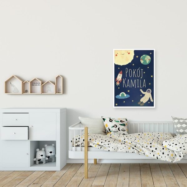 Plakat z Ziemią i Słońcem