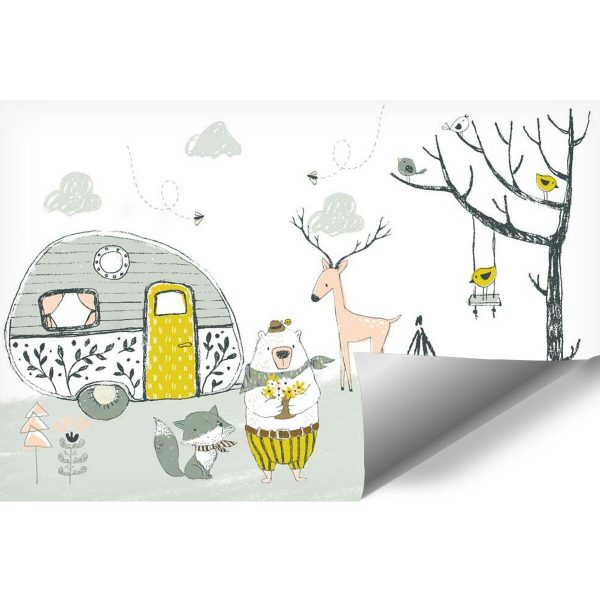 tapeta dla dzieci w stylu skandynawskim