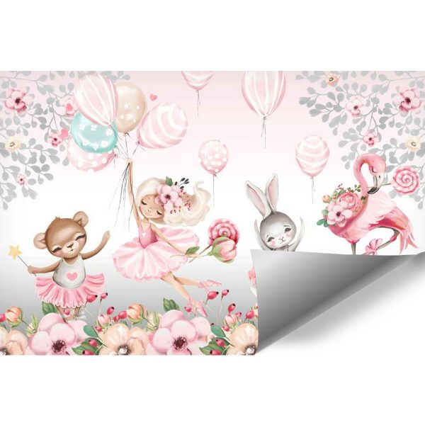 Tapeta z bajkowymi zwierzątkami