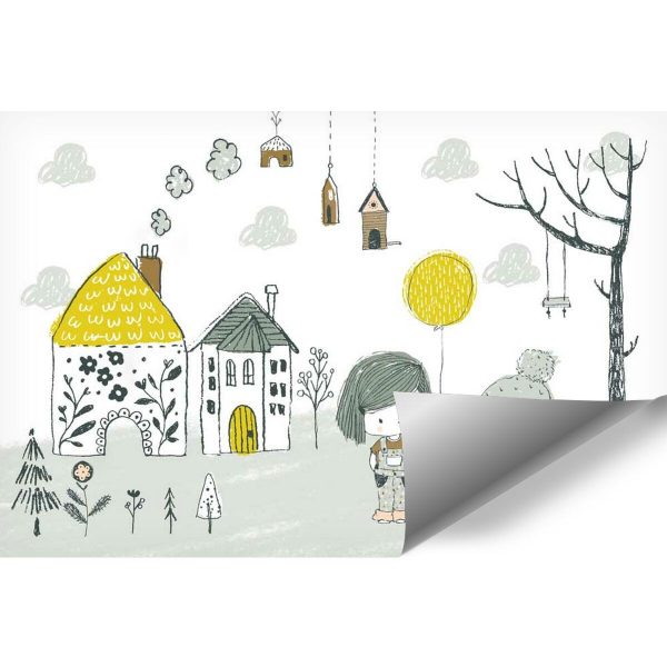 tapeta z motywem skandynawskim dla dzieci