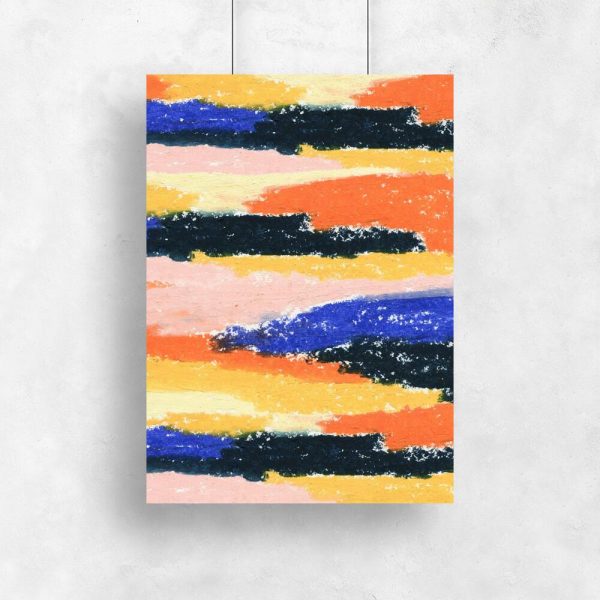 Nowoczesny plakat z abstrakcją