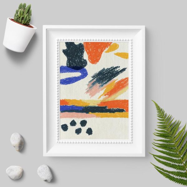 Pastelowy plakat - abstrakcja