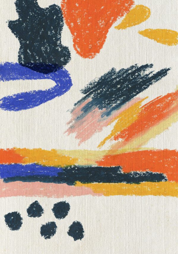 Pastelowy plakat z abstrakcją