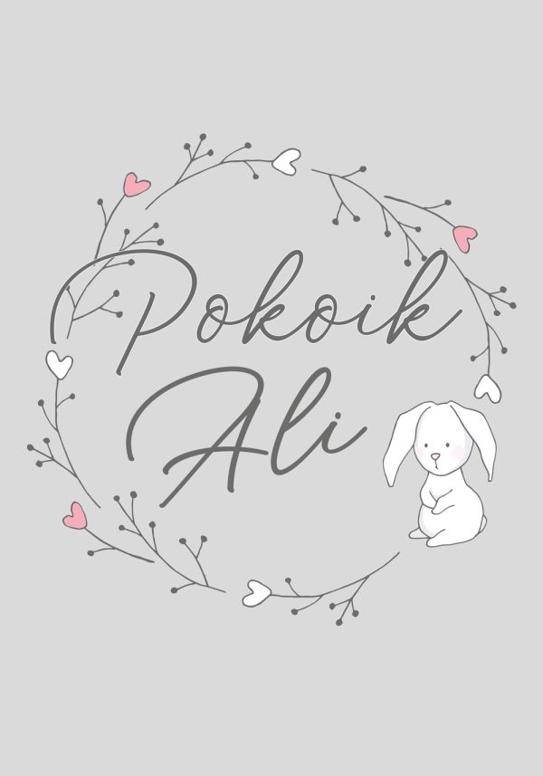 Plakat dla Ali z króliczkiem