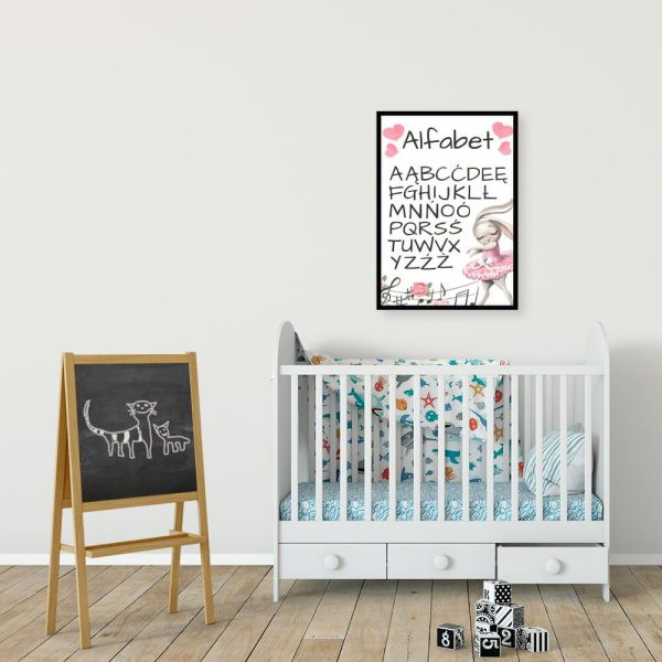 Plakat do nauki literek dla dziecka