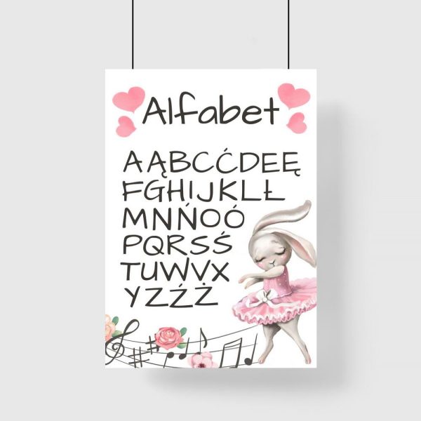 Plakat do szkoły z abecadłem