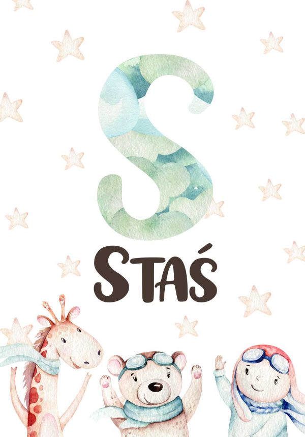 Plakat imienny - Staś