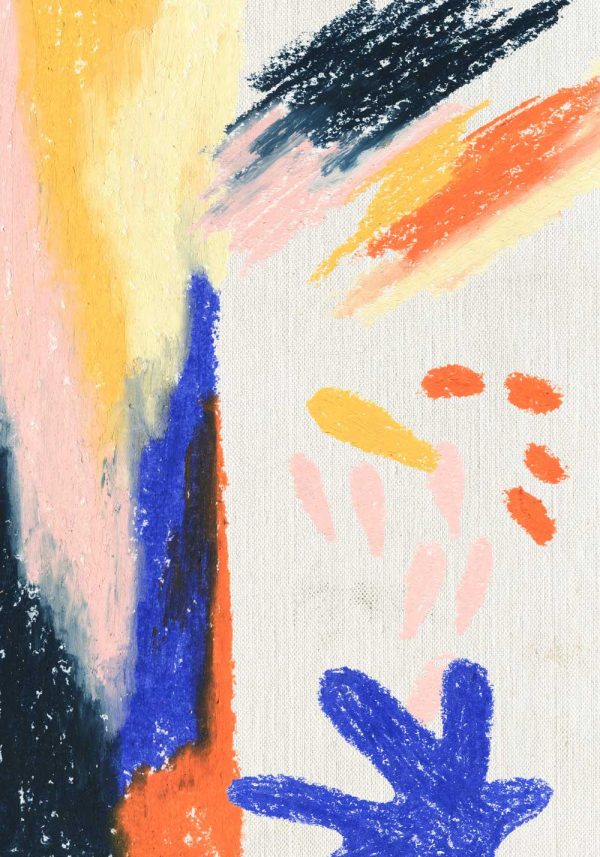 Plakat kleksy i plamki na płótnie