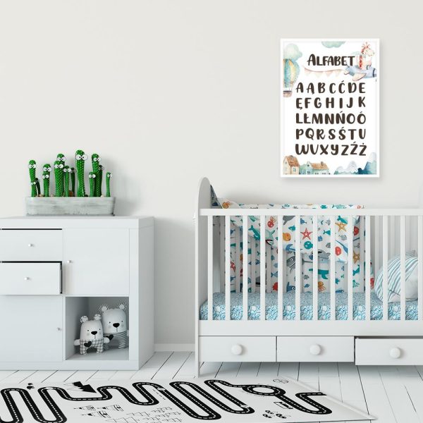 Plakat - litery polskiego abecadła