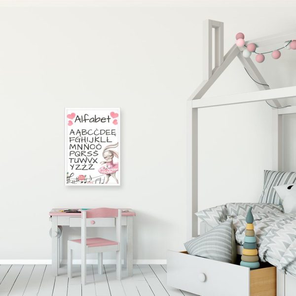Plakat z alfabetem do przedszkola