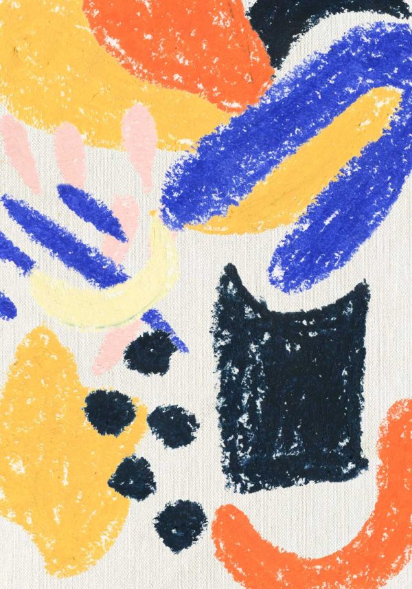 Plakat z motywem abstrakcji