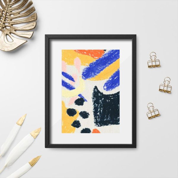 Plakaty z abstrakcyjnymi kształtami