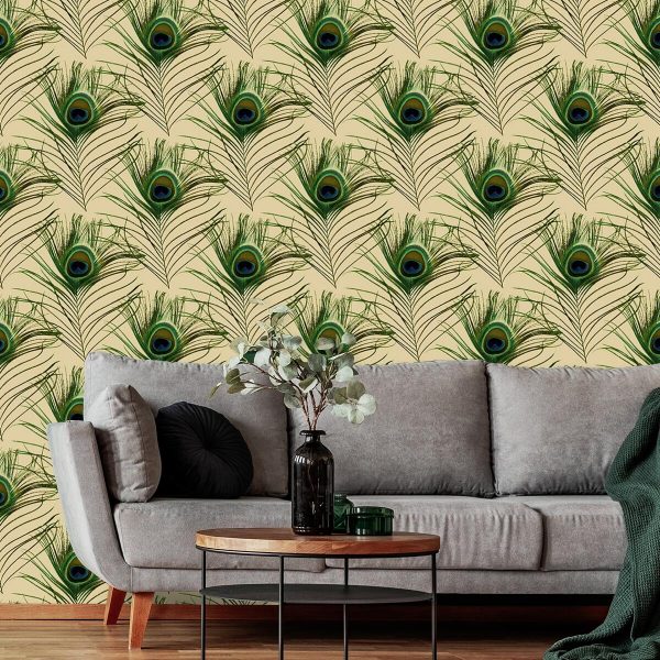 Fototapeta w pawie pióra