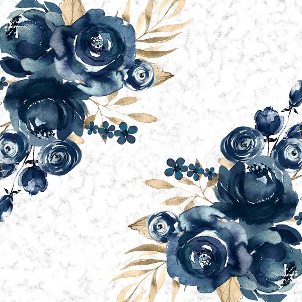 Kwadratowa tapeta z kwiatami