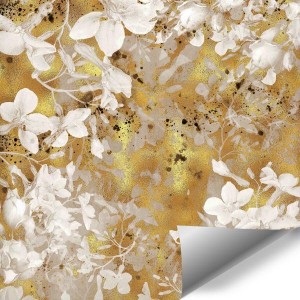 tapeta z imitacją złota