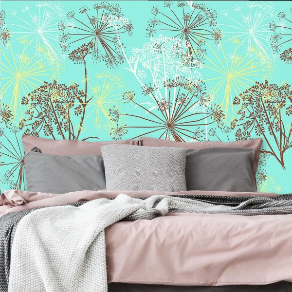 Tapeta ze schematem czosnku