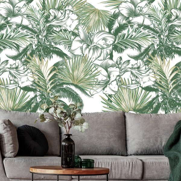Tropikalne tapety do salonu