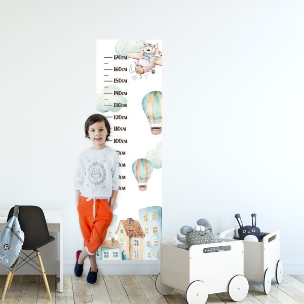 Dekoracje dla dzieci z miarką wzrostu do przedszkola