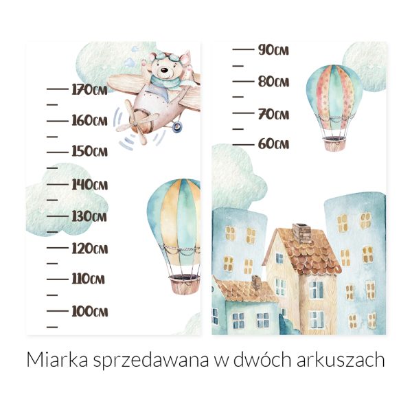 Naklejka z miarką wzrostu do przedszkola
