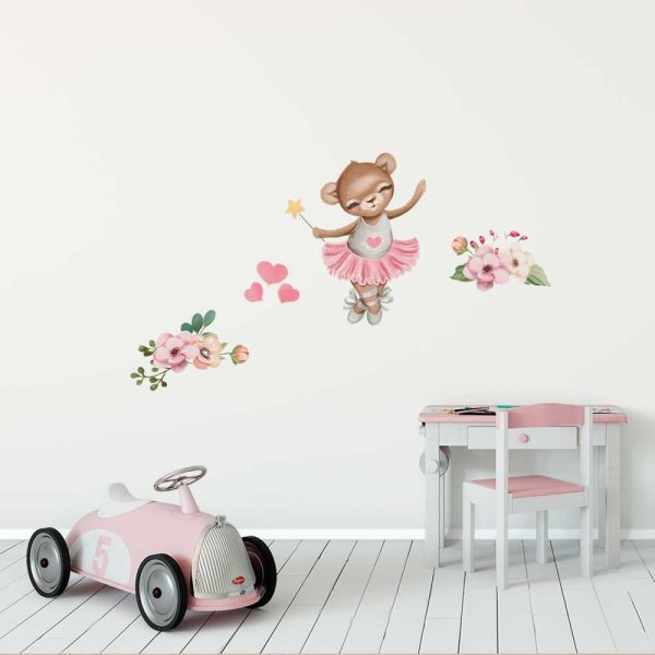 Dekoracja samoprzylepna dla dziewczynki