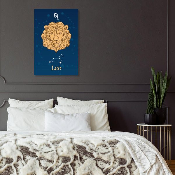 Niebieski obraz ze znakiem zodiaku