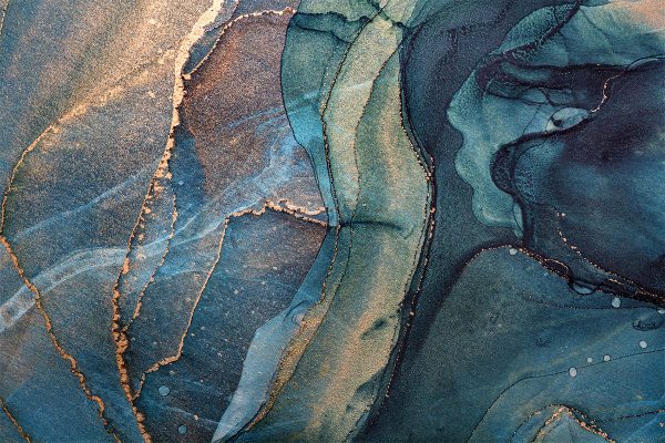 Obraz granatowy z abstrakcją