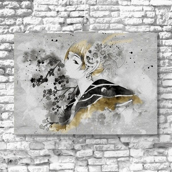 Obraz z Japonką do salonu