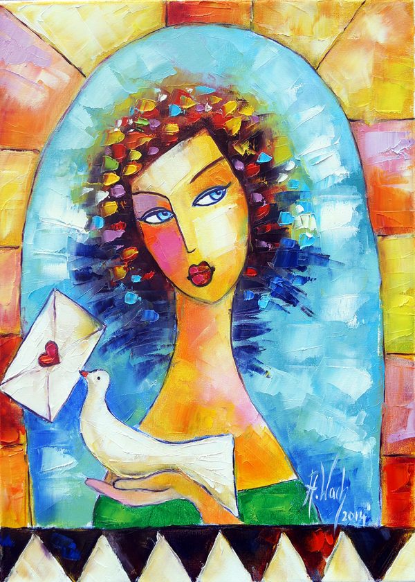 Kopia obrazu Anny Wach - List