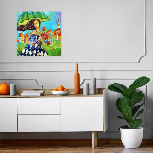 Obraz wiosenny spacer