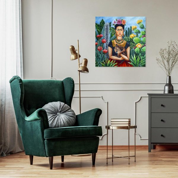 Obraz z Fridą i jej psem Xolotlem